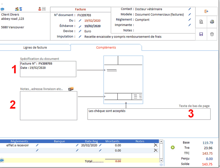 Logiciel veterinaire facturation